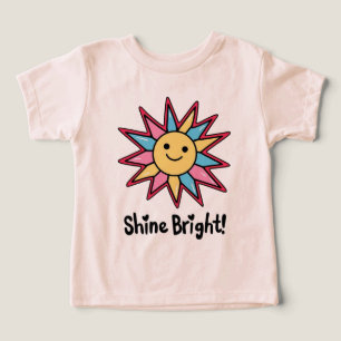 Shine Bright: A Colorful Sun Design Toddler T-shirt