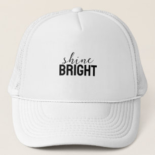 Shine Bright Aesthetic Sticker Graphic Trucker Hat