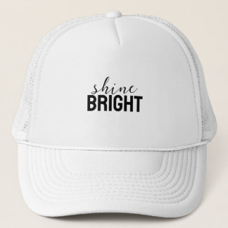 Shine Bright Aesthetic Sticker Graphic Trucker Hat