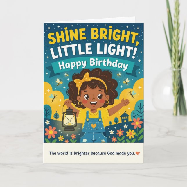 Shine Bright Birthday Card (Front)