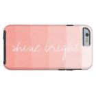 Shine Bright | Coral Peach Watercolor Ombre Stripe