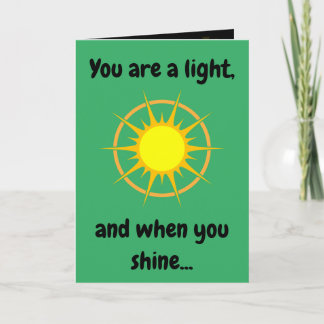 'Shine Bright' Greeting Card