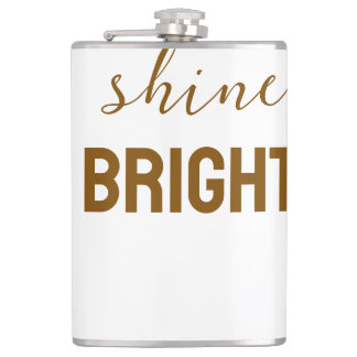 Shine Bright – Inspirational Glow Graphic T-Shirt Flask