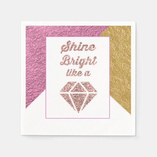 Shine Bright Like a Diamond Party Napkins