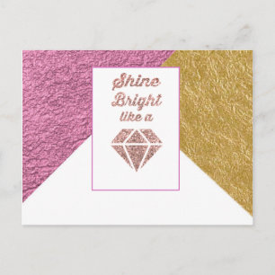 Shine Bright Like a Diamond Postcard