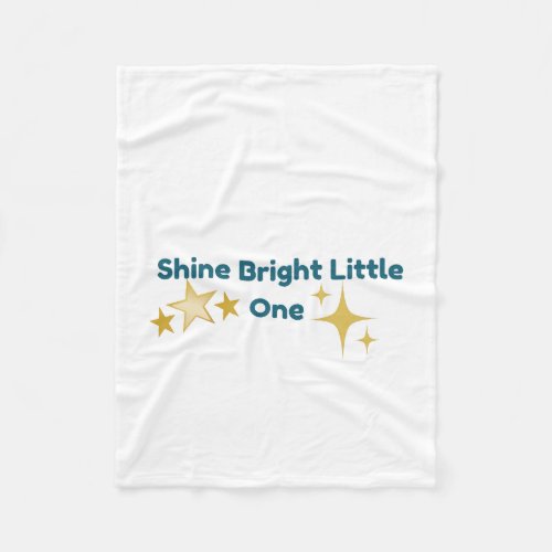 Shine Bright Little One Kids Throw Blanket