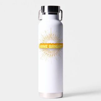 Shine Bright – Radiant Motivational Sunburst Water Water Bottle