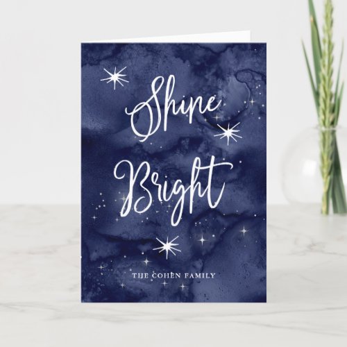 Shine Bright  Stars at Hanukkah Holiday Card