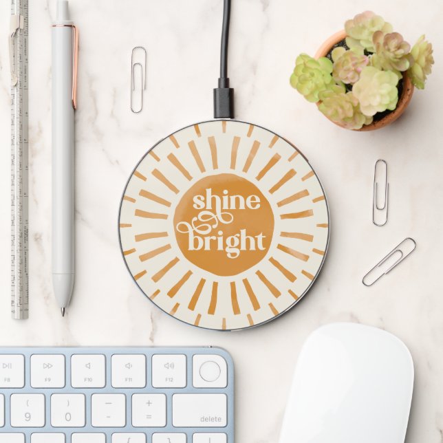 Shine Bright Sun Wireless Charger (Desk)