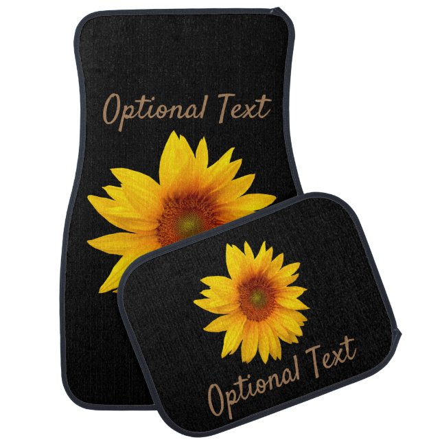 Shine Bright Sunflower Car Floor Mat (Set)