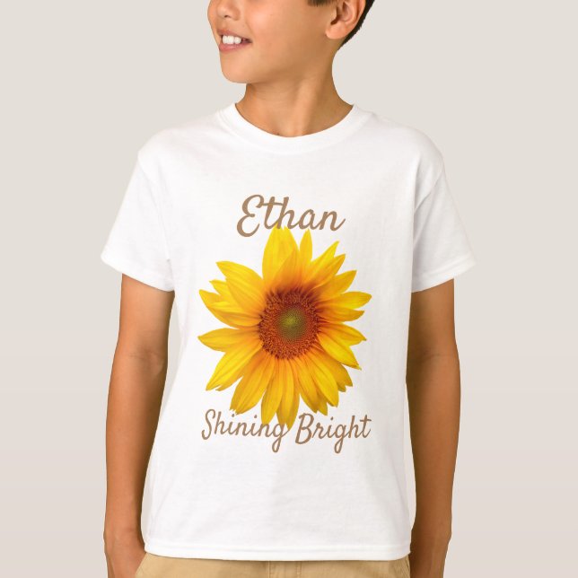 Shine Bright Sunflower T-Shirt (Front)