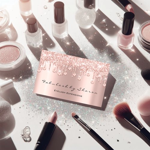 Shine Bright with Makeup Artist Eyelash Blogger Di Business Card