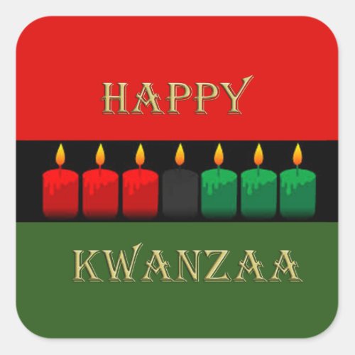 Shine Brightly Kwanzaa Holiday Stickers