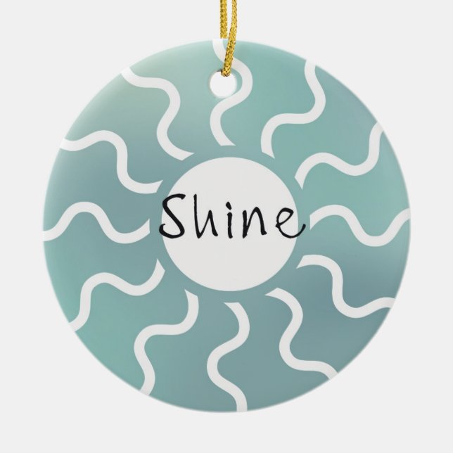 Shine Ceramic Ornament (Front)
