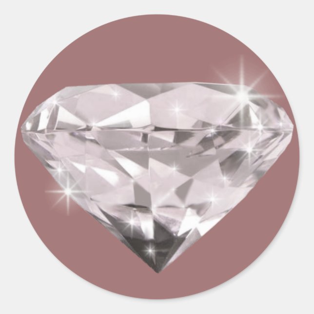Shine Diamond Classic Round Sticker (Front)