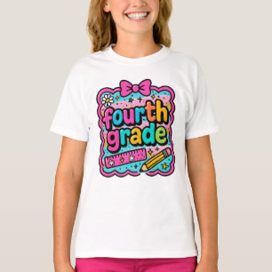 Shine Fourth Grade Back to School  T-Shirt