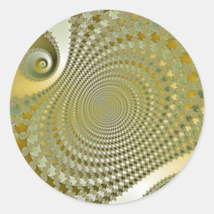 Shine - Fractal Classic Round Sticker