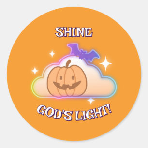 Shine God’s Light Christian Halloween Sticker