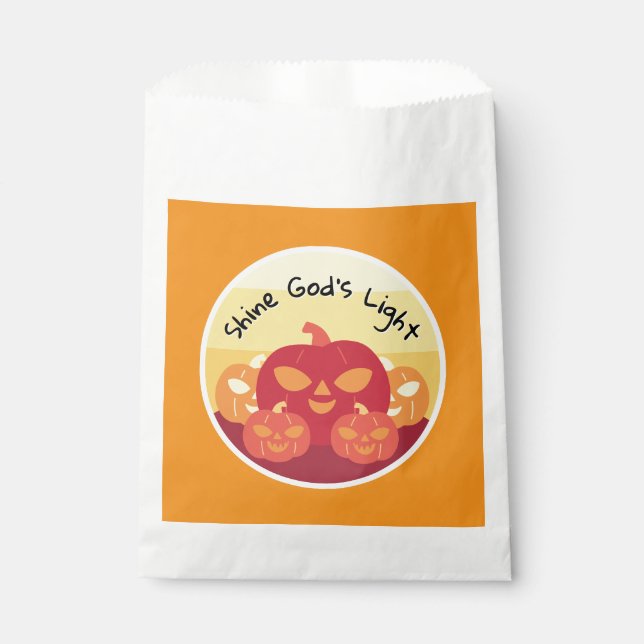 Shine God’s Light Halloween Favor Bags (Front)