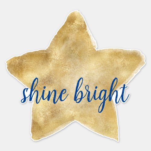 Shine Gold Star Sticker