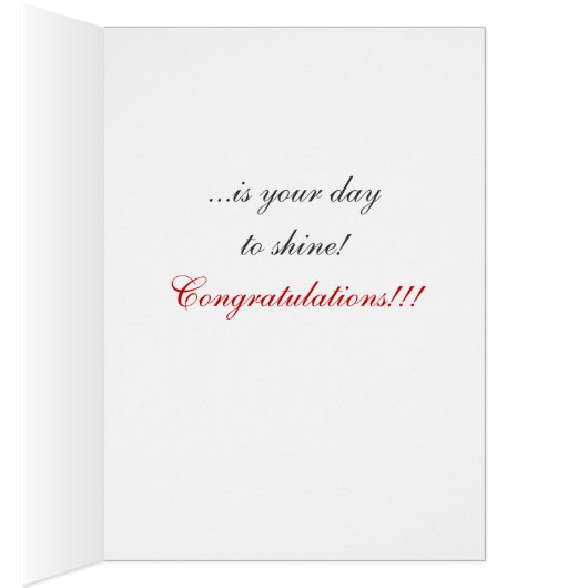 Shine! - Greeting Card (Inside (Right))