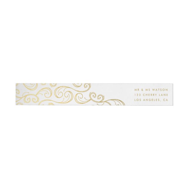 Shine Happy Holiday Lettering Return Address Label (Individual)