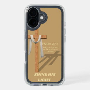 Shine His Light – Cross Phone Case for iPhone 16