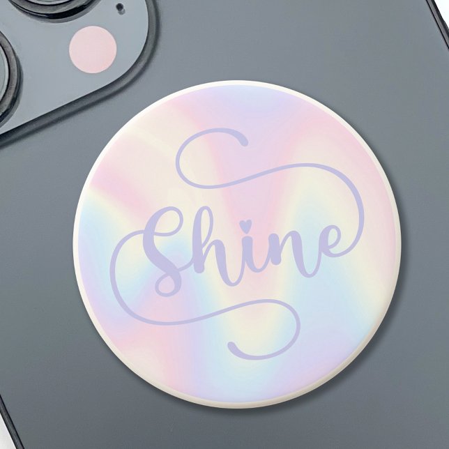 Shine inspirational soft pastel rainbow PopSocket (Creator Uploaded)
