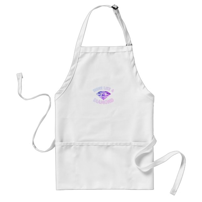 Shine Like A Diamond Adult Apron (Front)