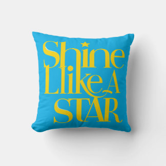 shine like star throw pillow