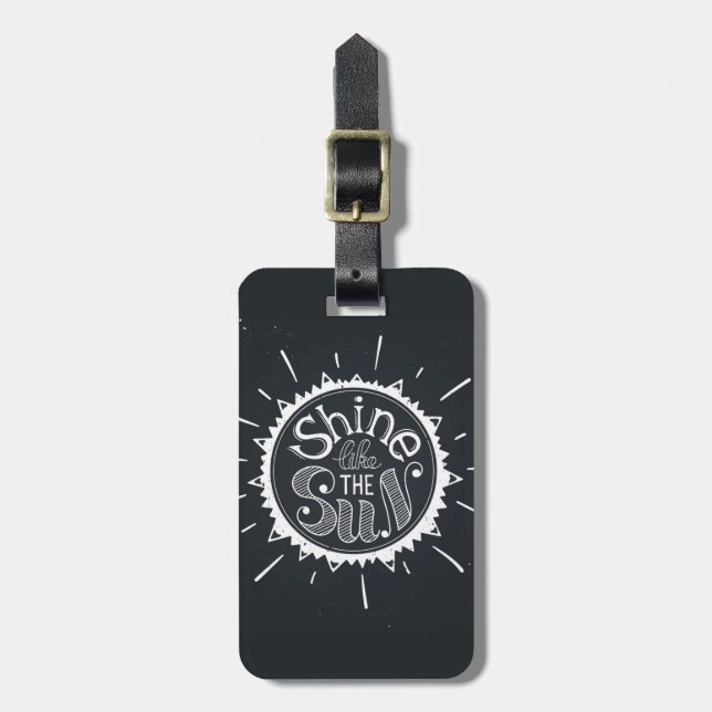 Shine Like The Sun Luggage Tag (Front Vertical)