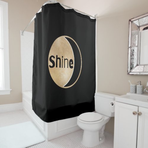 Shine Moon Shower Curtain