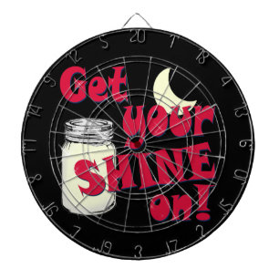 shine on dartboard with darts
