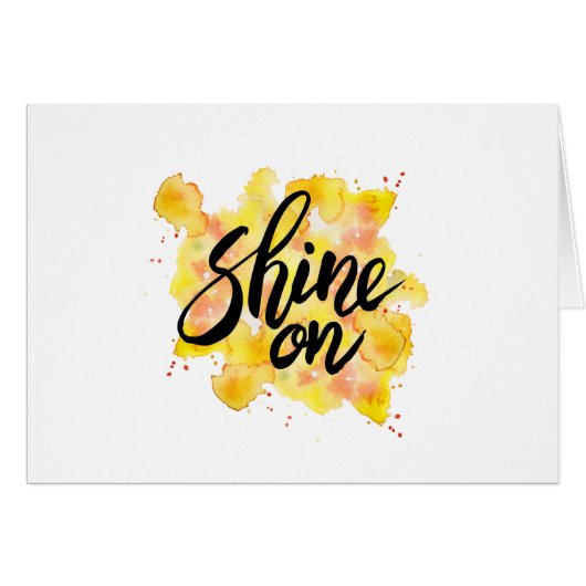 Shine On Graffiti Art (Front Horizontal)