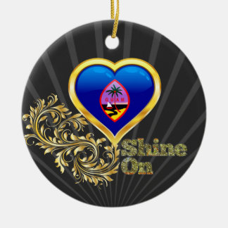 Shine On Guam Ceramic Ornament