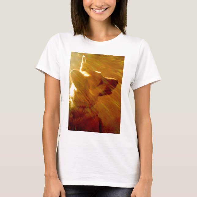 Shine On Me German Shepherd Black & Tan T-Shirt (Front)