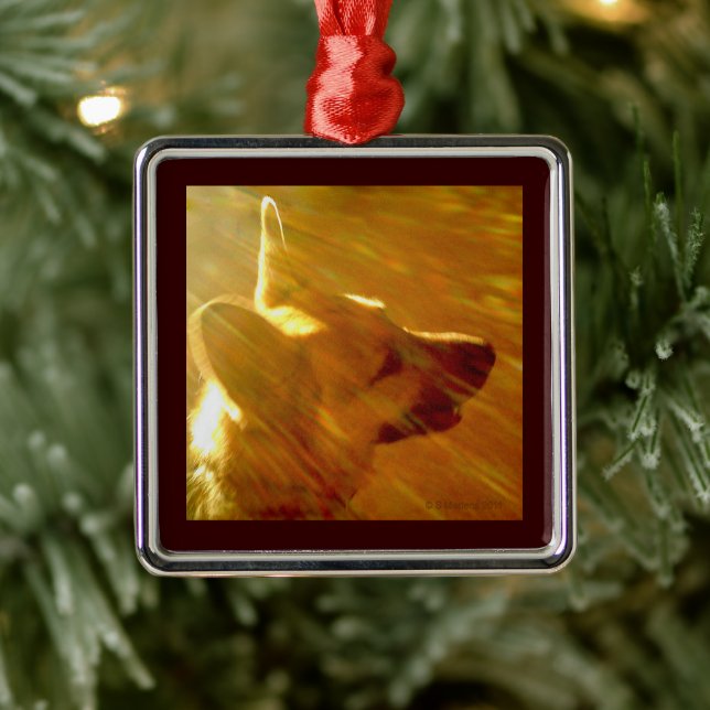 Shine On Me Heaven German Shepherd Metal Ornament (Tree)
