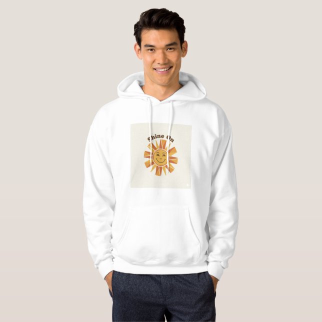 “Shine On” Positive Sun Hoodie – Unisex Inspiratio (Front Full)