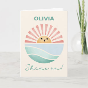 Shine on Sun Thinking of you at College Card