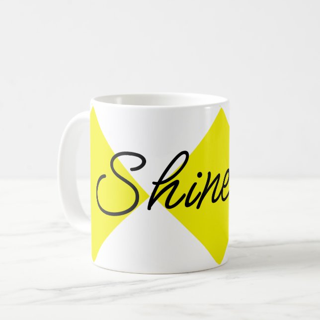 Shine smile coffee mug (Front Left)