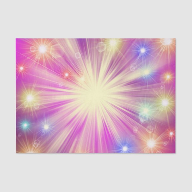 shine, star, sparkle, glow, glitter, light, effect tissue paper (Front)