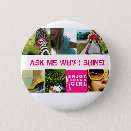 SHiNE Testimony Pin Button