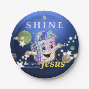 Shine the Light of Jesus Paper Plates