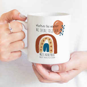 Shine Together Rainbow Doodle Best Teacher Ever Coffee Mug