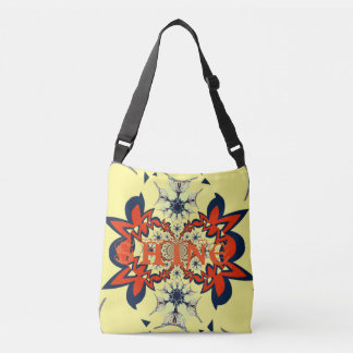 Shine USA Cool colorful motif design floral art Crossbody Bag