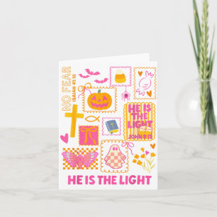 Shine With The Light Of Jesus Christian Halloween Card