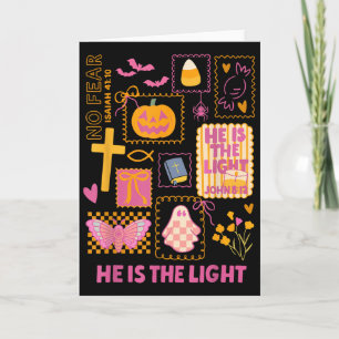 Shine With The Light Of Jesus Christian Halloween Card