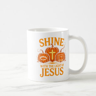 Shine With The Light Of Jesus Christian Halloween Coffee Mug