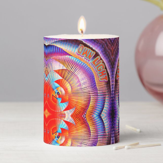 Shine with your own light!  pillar candle (In Situ)