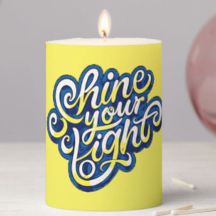 Shine your Light Pillar Candle